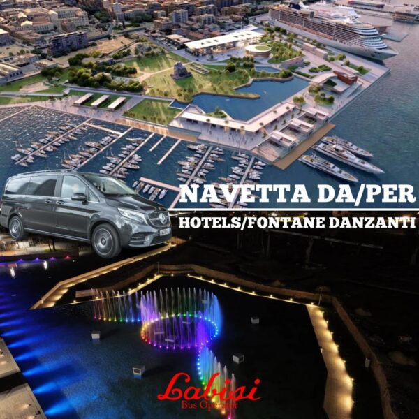 La Fontana Danzante di Palermo Marina Yachting - VAN NAVETTA PER LA FONTANA MUSICALE  DA HOTELS E B&B - € 25